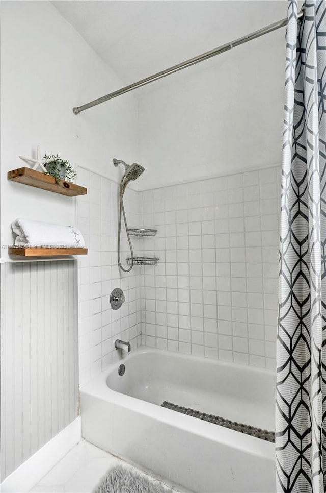38 NW 47th Ter, Miami, FL 33127 - full bathroom with shower / bath combo with shower curtain