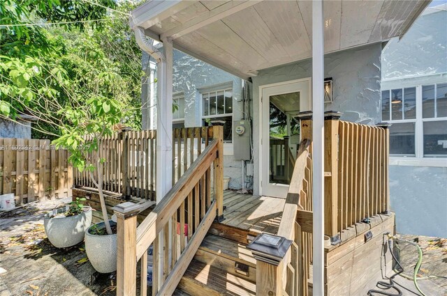 38 NW 47th Ter, Miami, FL 33127 - deck with fence