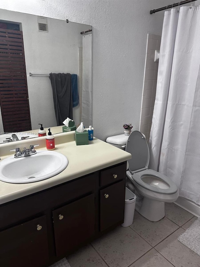 3310 N Pinewalk Dr N Unit 1814, Margate, FL 33063 - full bathroom featuring vanity, tile patterned flooring, and a shower with shower curtain