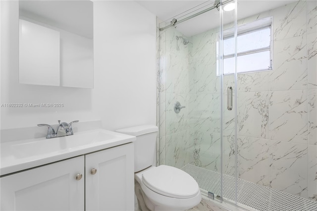 1661 SW 3rd St Unit 8, Miami, FL 33135 - full bath with toilet, vanity, and a marble finish shower