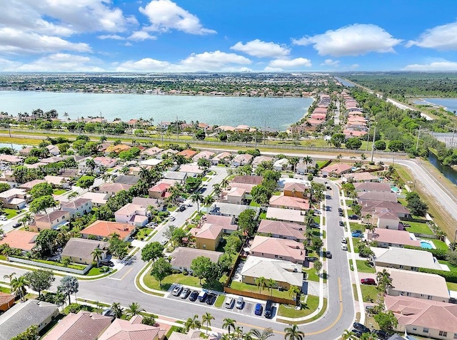 1550 SW 194th Ave, Pembroke Pines, FL 33029 - aerial perspective of suburban area with a large body of water