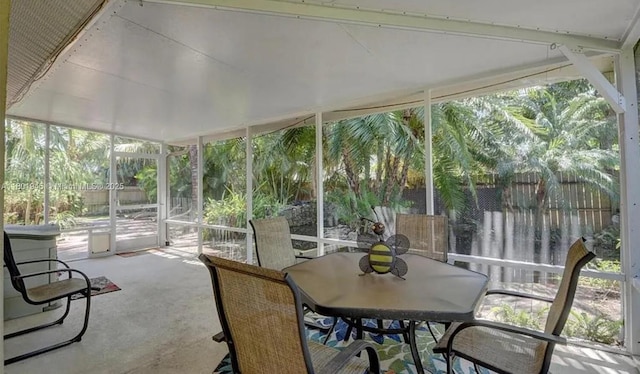 2014 SE Mantua St, Port St Lucie, FL 34952 - sunroom with outdoor dining area