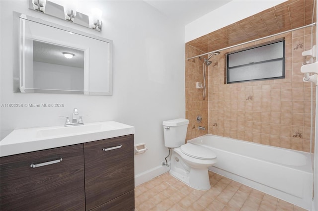 14431 SW 111th Ter, Miami, FL 33186 - full bath featuring toilet, baseboards,  shower combination, and vanity