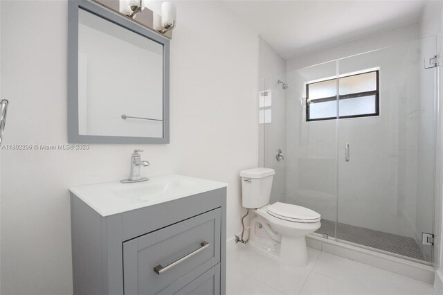 14431 SW 111th Ter, Miami, FL 33186 - full bath with toilet, a stall shower, vanity, and tile patterned floors