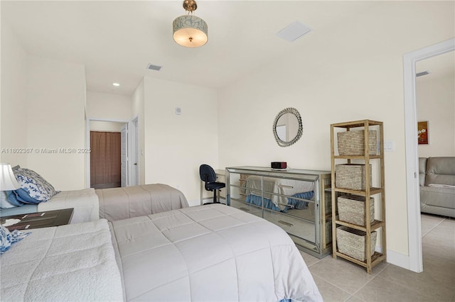 8301 NW 41st St Unit B-303, Doral, FL 33166 - tiled bedroom with recessed lighting and baseboards