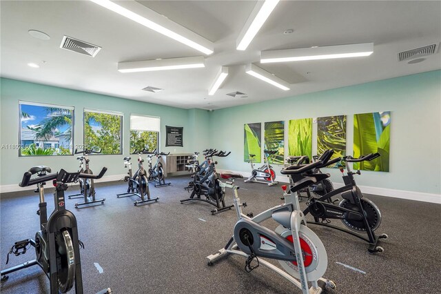 8301 NW 41st St Unit B-303, Doral, FL 33166 - workout area with baseboards