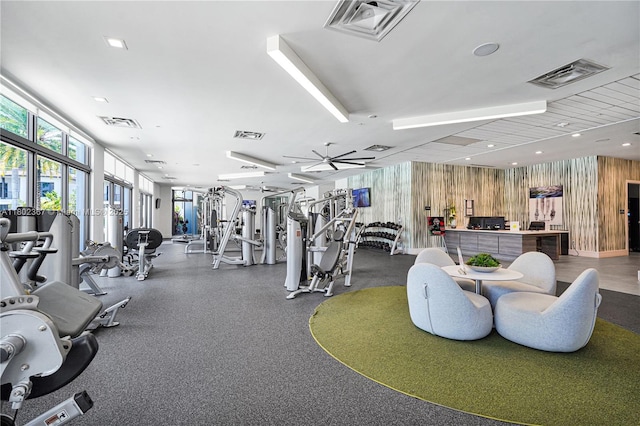 8301 NW 41st St Unit B-303, Doral, FL 33166 - gym featuring wooden walls