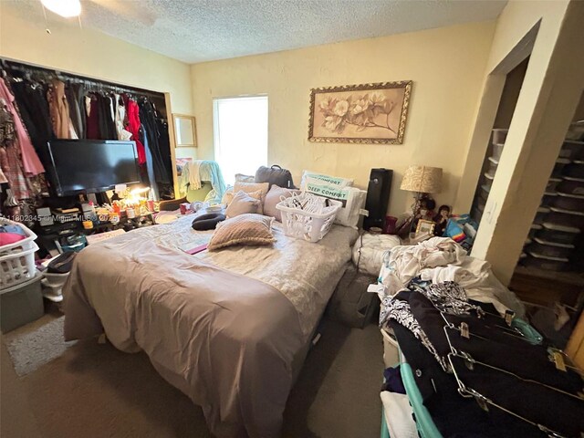 10354 SW 173rd St, Miami, FL 33157 - bedroom featuring a textured ceiling and carpet floors