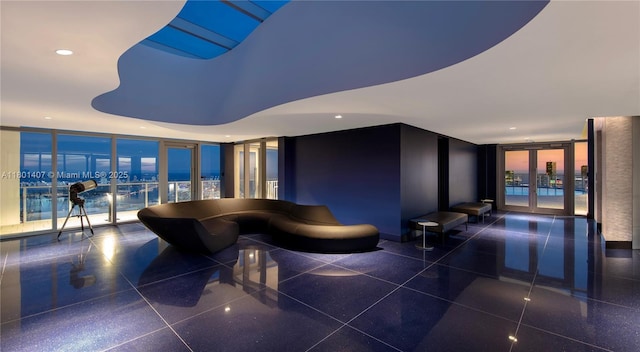 851 NE 1st Ave Ph 5401, Miami, FL 33132 - common area featuring floor to ceiling windows and recessed lighting