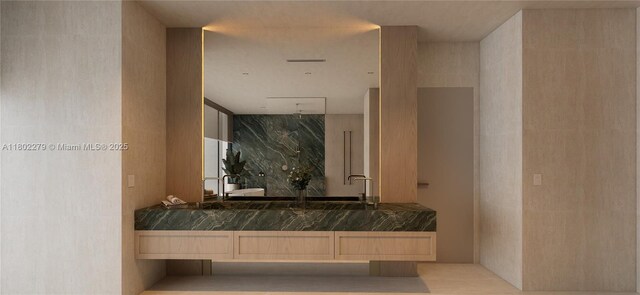 1000 Brickell Plz Unit Uph6201, Miami, FL 33131 - bathroom with vanity and a shower