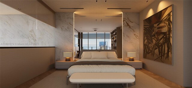 1000 Brickell Plz Unit Uph6201, Miami, FL 33131 - bedroom with a wall of windows