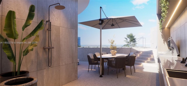1000 Brickell Plz Unit Uph6201, Miami, FL 33131 - view of patio / terrace with outdoor dining area
