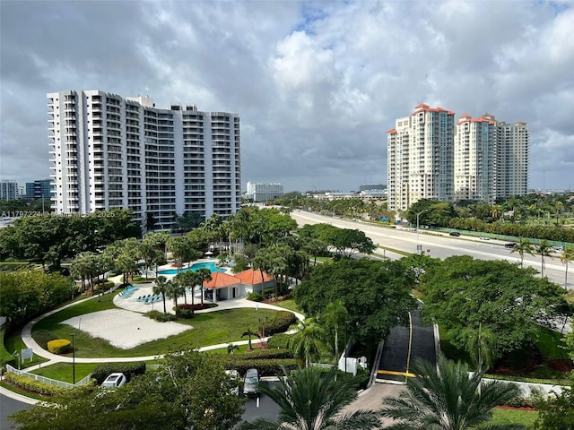 3300 NE 192nd St Unit 803, Aventura, FL 33180 - view of urban area with a pool area