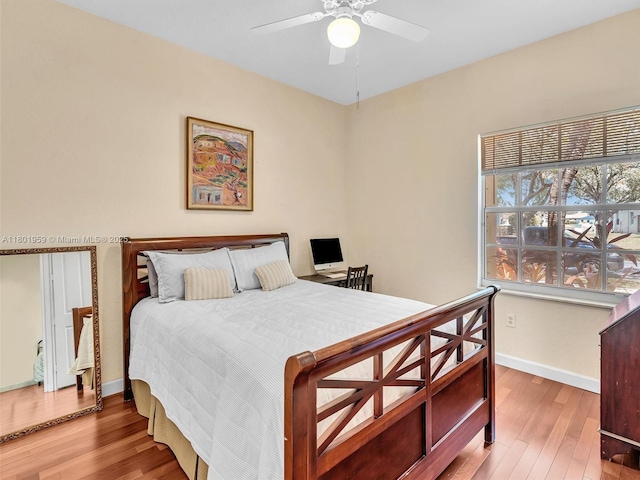 3230 SW 194th Ter, Miramar, FL 33029 - bedroom featuring wood finished floors and ceiling fan