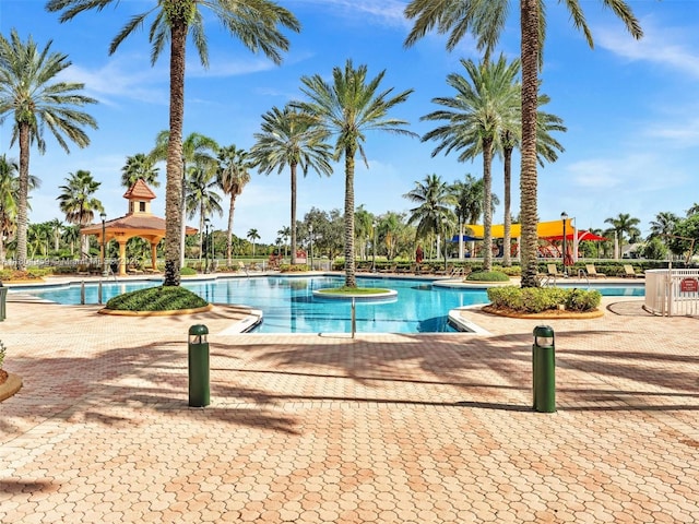 3230 SW 194th Ter, Miramar, FL 33029 - community pool featuring a gazebo