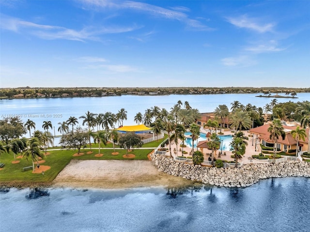 3230 SW 194th Ter, Miramar, FL 33029 - aerial view of a pool area and a nearby body of water