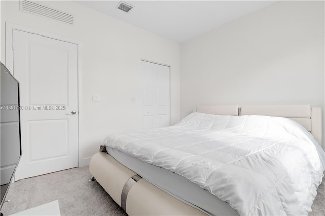 bedroom with carpet floors