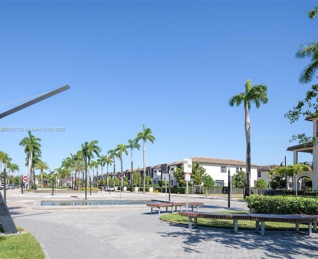 surrounding community with a residential view
