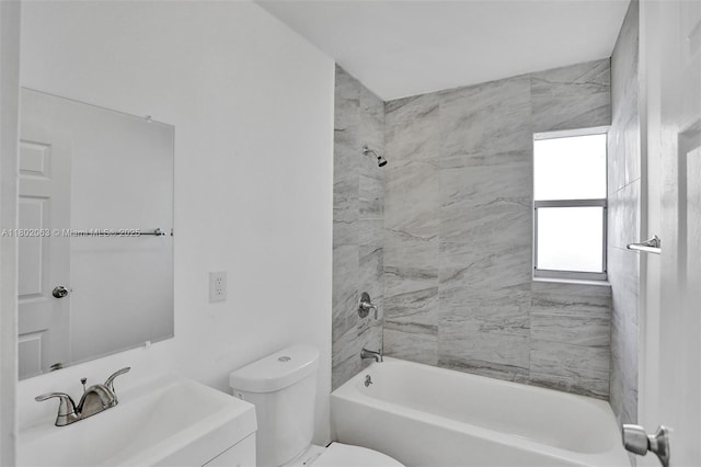 242 SW 9th St, Dania Beach, FL 33004 - full bathroom with toilet, shower / tub combination, and vanity