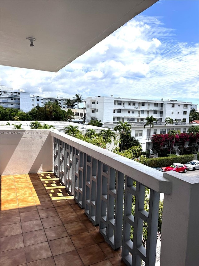 view of balcony