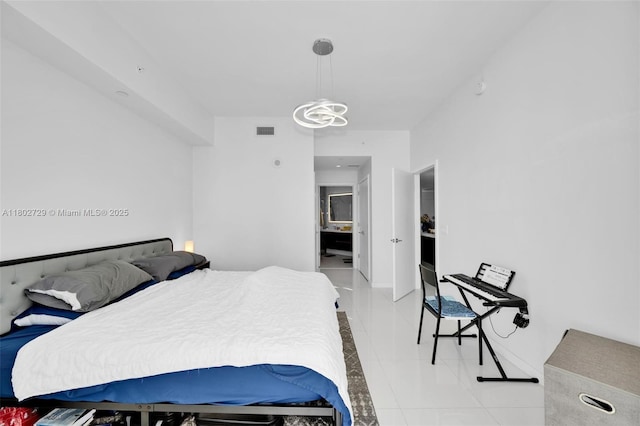 851 NE 1st Ave Unit 3107, Miami, FL 33132 - bedroom with light tile patterned floors