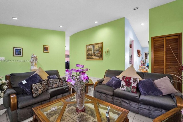 330 SW 133rd Ct, Miami, FL 33184 - living room with tile patterned floors and recessed lighting