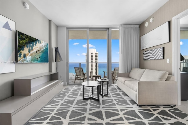 4010 S Ocean Dr Unit T3607, Hollywood, FL 33019 - living area with a wall of windows