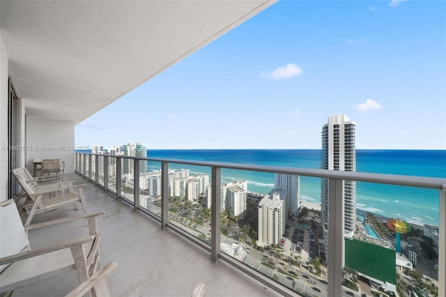 4010 S Ocean Dr Unit T3607, Hollywood, FL 33019 - balcony featuring a water view