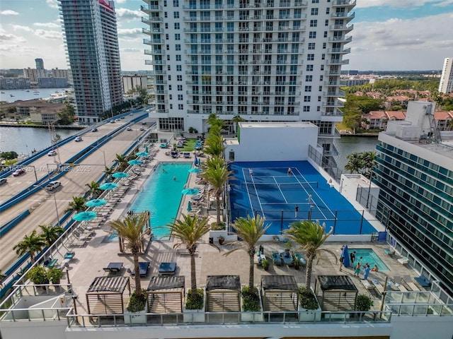 4010 S Ocean Dr Unit T3607, Hollywood, FL 33019 - view of urban area featuring a pool area and a large body of water