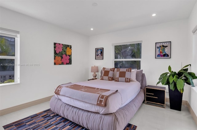 726 NE 17th Way, Fort Lauderdale, FL 33304 - bedroom with recessed lighting and baseboards
