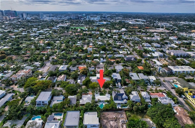 726 NE 17th Way, Fort Lauderdale, FL 33304 - aerial view of property and surrounding area