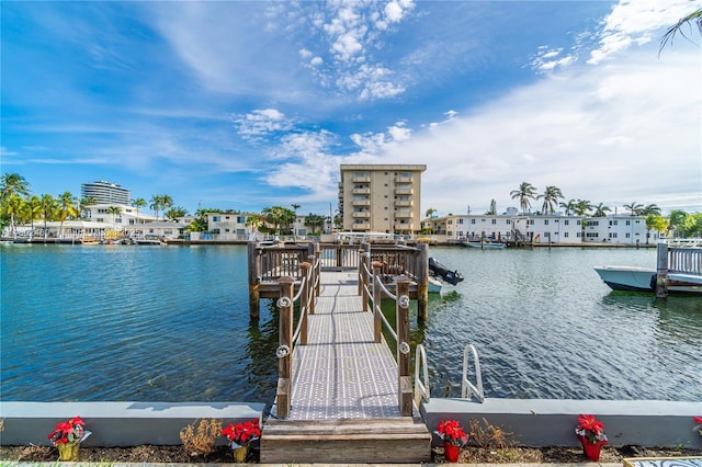 8335 E Crespi Blvd Unit 4, Miami Beach, FL 33141 - dock area with a water view
