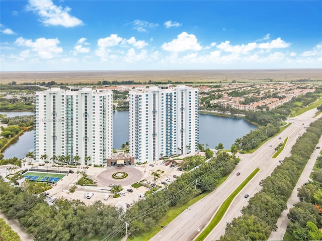 2681 N Flamingo Rd Unit 1206S, Sunrise, FL 33323 - drone / aerial view of a nearby body of water and a major roadway