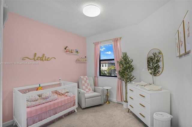 25280 SW 108th Ct, Homestead, FL 33032 - bedroom featuring a crib and light carpet