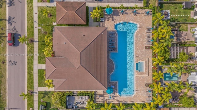 25280 SW 108th Ct, Homestead, FL 33032 - drone / aerial view of a pool area