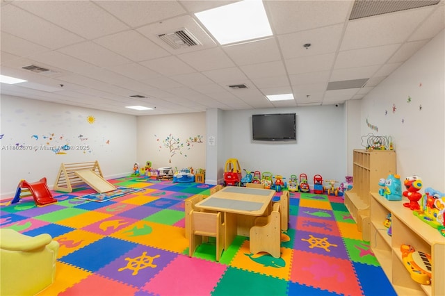 540 Brickell Key Dr Unit 904, Miami, FL 33131 - rec room with a drop ceiling