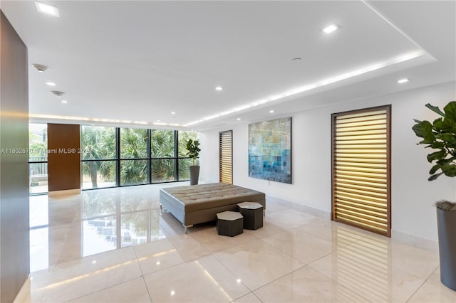 540 Brickell Key Dr Unit 904, Miami, FL 33131 - community lobby with a wall of windows and recessed lighting