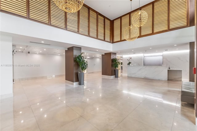 540 Brickell Key Dr Unit 904, Miami, FL 33131 - community lobby with a high ceiling