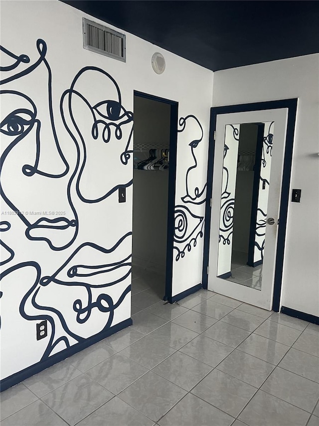 1817 S Ocean Dr Unit 718, Hallandale Beach, FL 33009 - hallway featuring baseboards and tile patterned floors