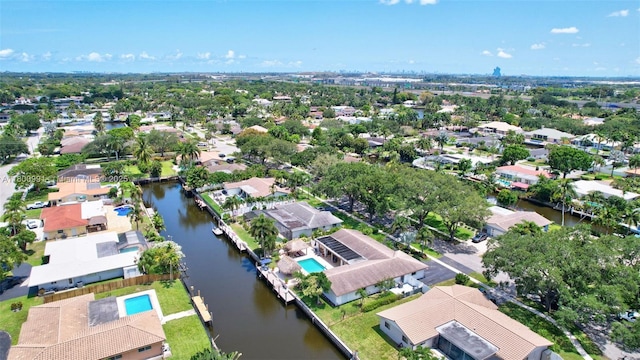 6001 SW 18th St, Plantation, FL 33317 - aerial view of residential area featuring a nearby body of water
