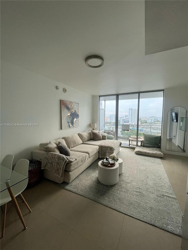 90 SW 3rd St Unit 1909, Miami, FL 33130 - living area featuring expansive windows