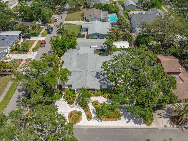 aerial perspective of suburban area
