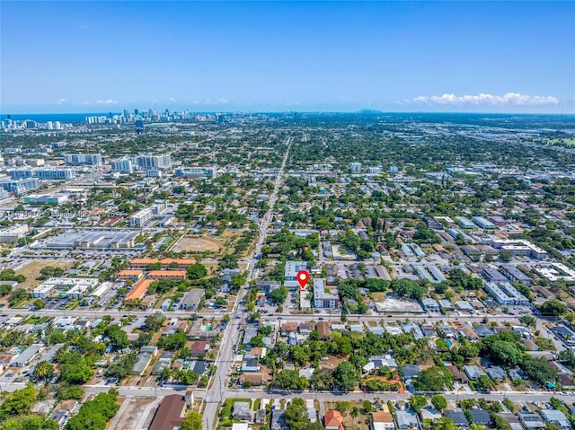 2414 Johnson St, Hollywood, FL 33020 - aerial view of property and surrounding area with nearby urban area