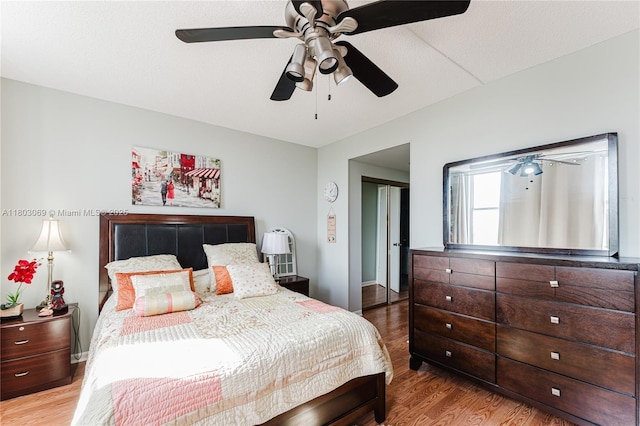 4330 Hillcrest Dr Unit 505, Hollywood, FL 33021 - bedroom featuring wood finished floors, ceiling fan, and baseboards