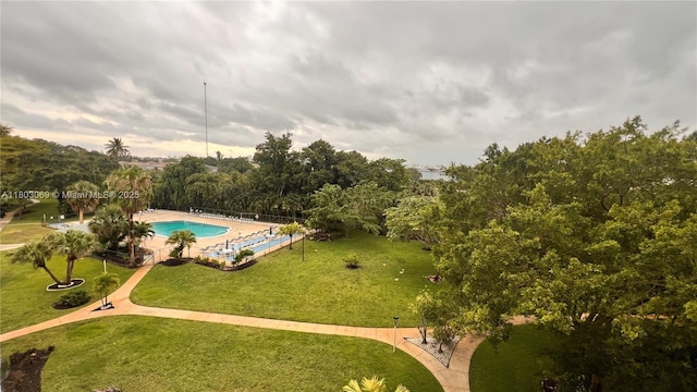4330 Hillcrest Dr Unit 505, Hollywood, FL 33021 - bird's eye view of a pool
