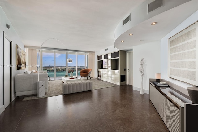 450 Alton Rd Unit 2303, Miami Beach, FL 33139 - living area featuring floor to ceiling windows