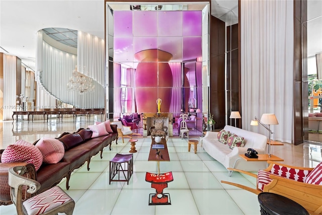 450 Alton Rd Unit 2303, Miami Beach, FL 33139 - lobby with a high ceiling