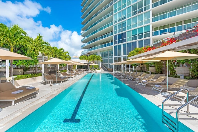 450 Alton Rd Unit 2303, Miami Beach, FL 33139 - community pool with a patio and fence