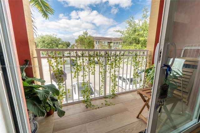 view of balcony