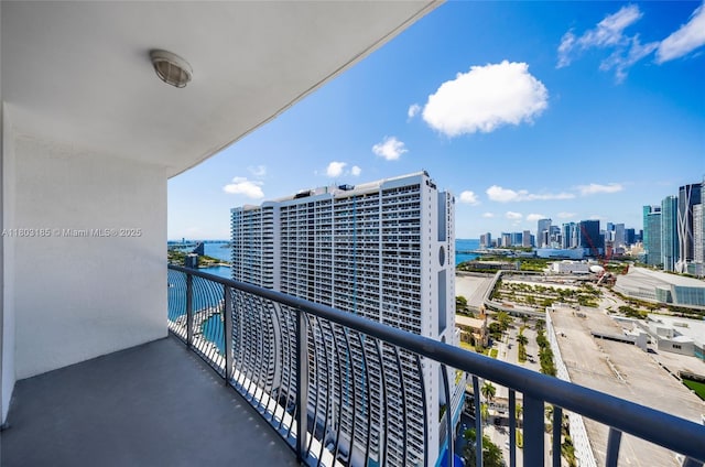 1750 N Bayshore Dr Unit 3308, Miami, FL 33132 - balcony with a view of skyline and a water view